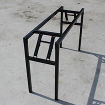Non-slip folding table feet table legs frame square four corners long table ornaments company bottom frame furniture iron shelf strip
