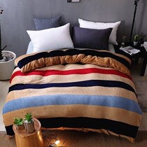 Bed sheet quilt cover hairy double-sided fluffy velvet quilt cover winter student dormitory quilt cute err