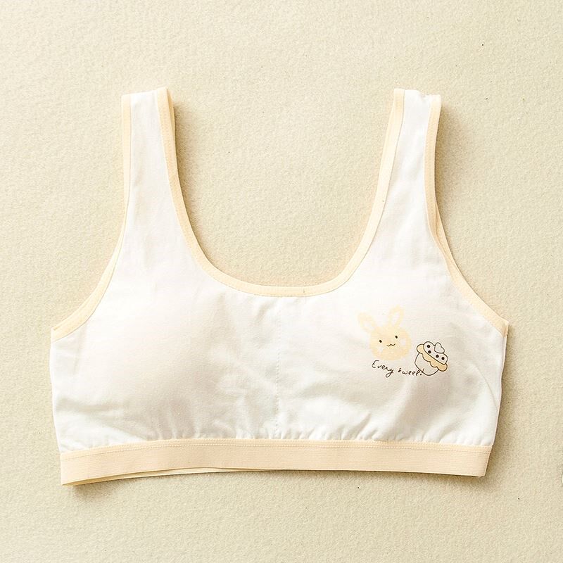 Developmental Girl Little Vest Children Period 9-12 Pure Cotton Girl Bra Hood 10 Large Child Elementary Students 13 Underwear 15 years old