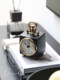 Chikuo Home Living Room Entrance Decoration Accessible Luxury High-End Imported Metal Aluminum Small Square Clock Table Clock Desktop Ornaments