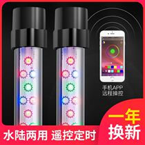 Waterproof strip red light light fish pond fish tank light LED light plant light remote control lamp color Water Light sea water tank