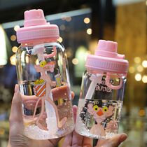 Mini male Lady drinking cup glass glass summer out drink cup childrens water cup small mouth drinking student Cup