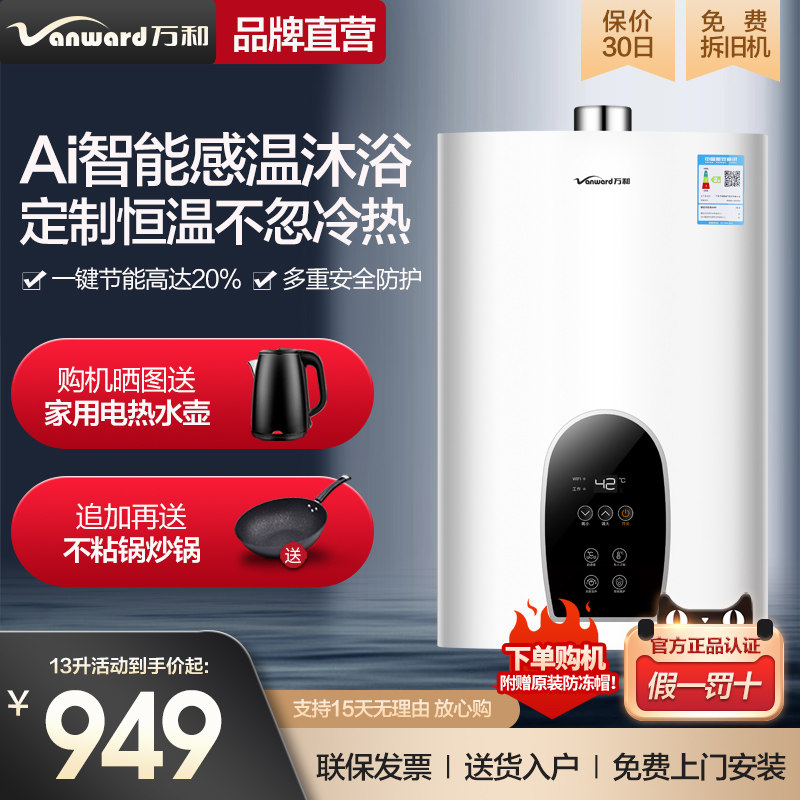 ten thousand and 365t gas water heaters Home Wasgas liquefied gas 13 liters Constant temperature Strong row Official Flagship