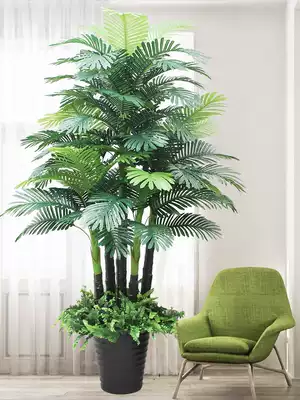 Fake flower simulation flower Office green plant living room plastic flower Large fake tree fake potted decoration simulation plant
