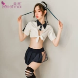 Нижнее белье, комплект, сексуальная пижама, бюстгальтер пуш-ап, юбка