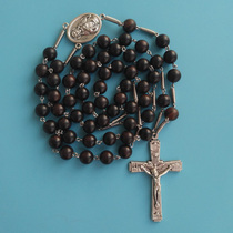 Francis Purple Light Sandalwood 8mm Pure Handmade Rose Prayer Beads Christian Christian ornament Catholic St.