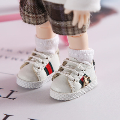 taobao agent OB11 baby shoes [Lazy Little Seven] Shoes PU Leather Bee Shoes GSC body yomy doll sports shoes 12 points BJD