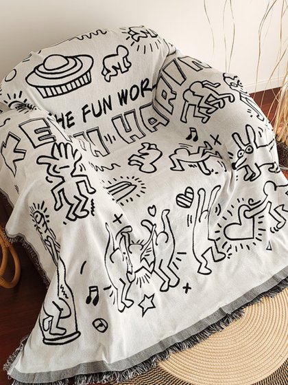 波西米亚风格美式单人沙发巾盖毯乡村复古沙发套罩椅子盖布一片式