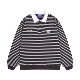 Wafe ge stripe polo рубашка-дарк серый