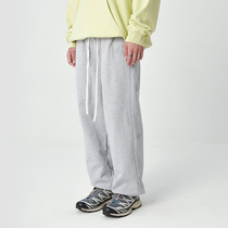 WORKOUT (WKST) National Tide Card Three Color Base Steel Print Embossed Strings PANTS LOOSE Hip Hop Pants HIP HOP PANTS