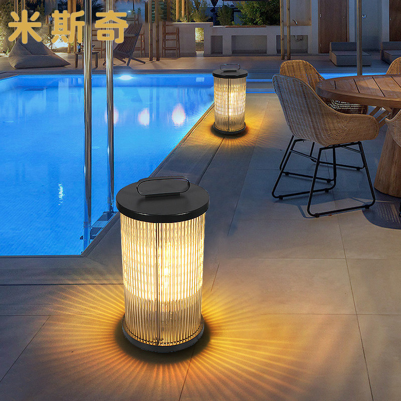 Outdoor Lamp Waterproof Modern Solar Courtyard Lamp Art Garden Cage Lamp View Lantern View Lantern Park Villa Grass Terrace Lamp