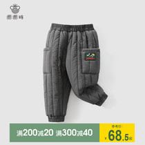 Girls cotton pants winter clothes New Children Baby Cotton casual trousers foreign children thick warm pants Joker