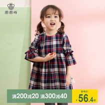 Childrens clothing girl spring and autumn dress little girl princess dress 2021 New Baby baby cotton sleeve dress