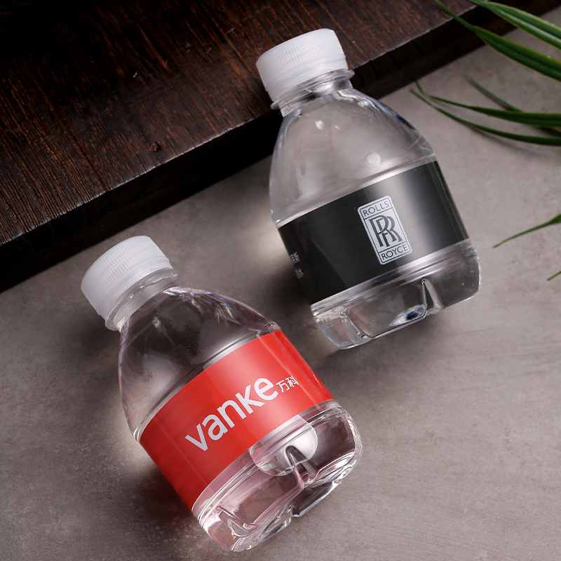 happywood mineral water custom logo bottle packed 238ml corporate wedding event custom label drinking water