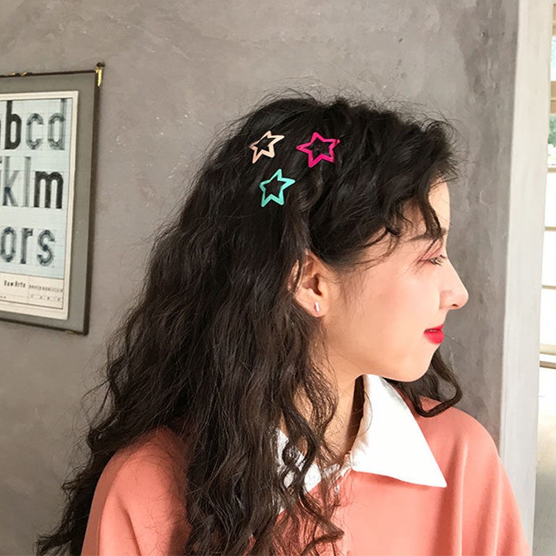 Han Edition Teenage Girl Hearts Love Pentagram BB Clips Children Hair Accessories Adorable Soft Girl With A Clip