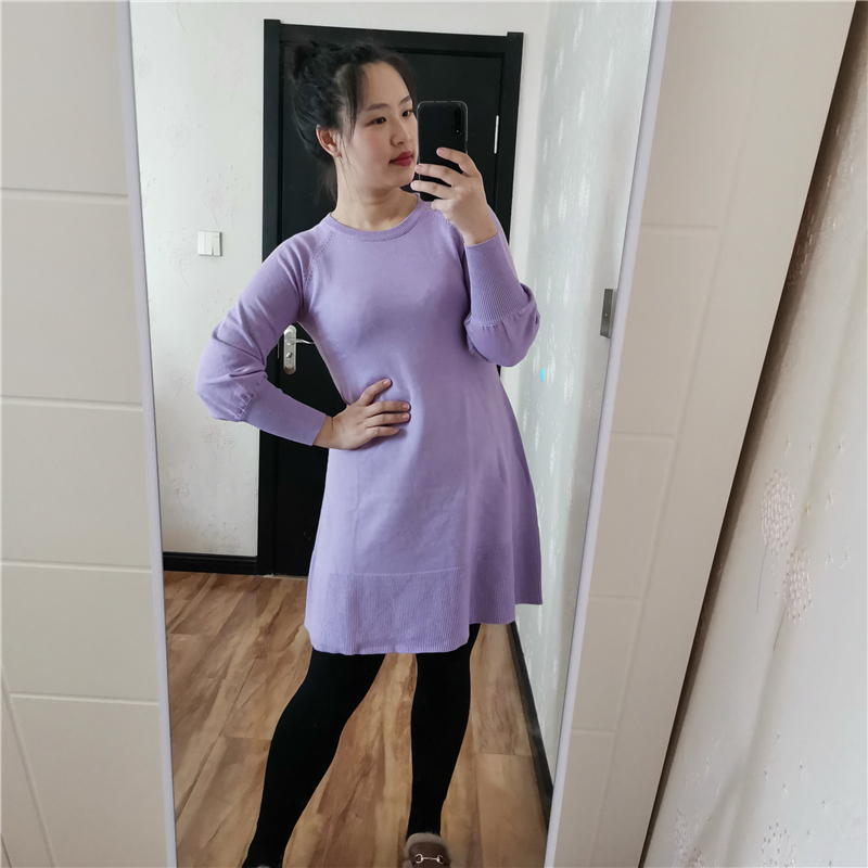 秋冬新款宽松慵懒风连衣裙 做高品质女生