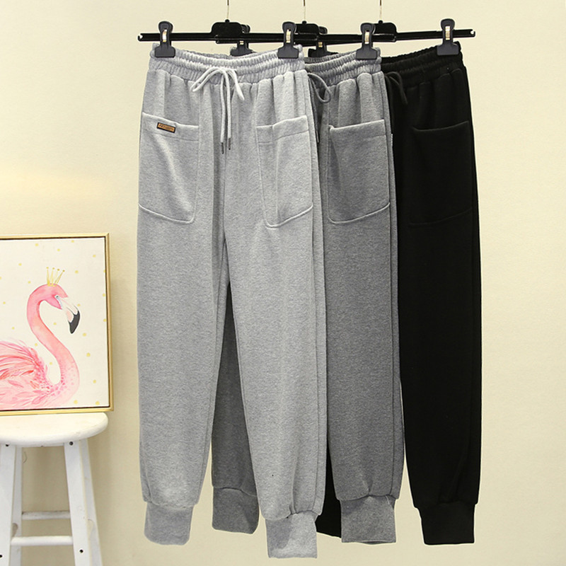 Net red fashion harem pants gray sports pants casual beam pants trend 2022 spring and autumn new loose sweatpants women