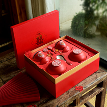 Wedding newcomer to tea cup wedding change mouth to Tea Cup Cup Bowl set red bowl wedding chopsticks wedding gifts wedding supplies