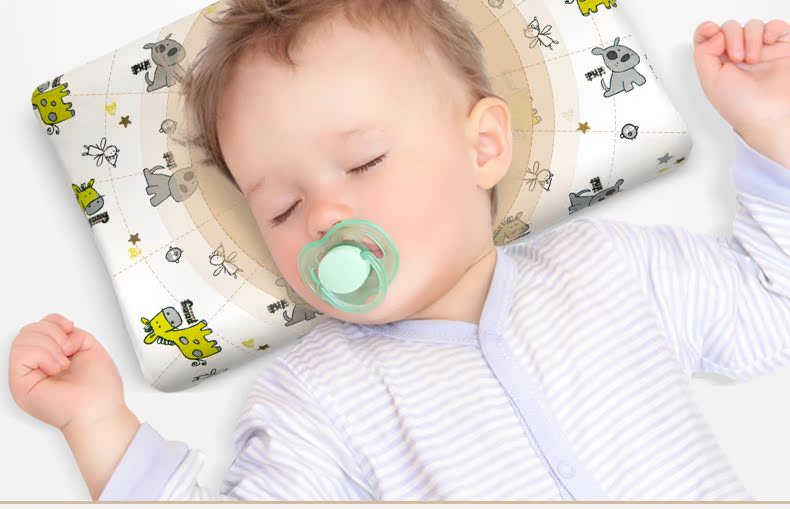 Loom & leaf Thái Lan nhập khẩu gối cao su thiên nhiên gối bé trai lớn gối trẻ em 2-12 - Gối gối mây