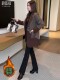 Counter windbreaker jacket for women 2025 new autumn and winter fashionable cotton thickened mid-length slim slim coat trendy