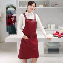 Waterproof Apron Aquatic exclusive abrasion-proof leather soft leather selling meat fish anti-oil leather apron cooking working canteen