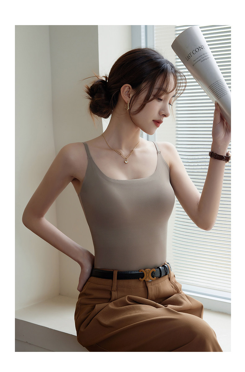 吊带背心女2025新款春夏外穿美背带胸垫免穿文胸一体内搭打底上衣详情15