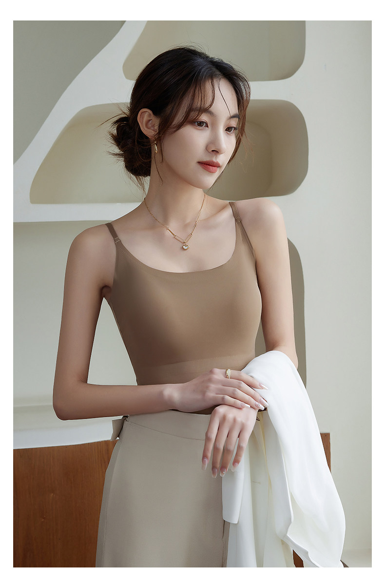 吊带背心女2025新款春夏外穿美背带胸垫免穿文胸一体内搭打底上衣详情17