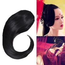 Ancient costume wig oblique bangs provoked red dust extended oblique bangs hair pieces retro style Hanfu skirt slanted bangs hair pieces