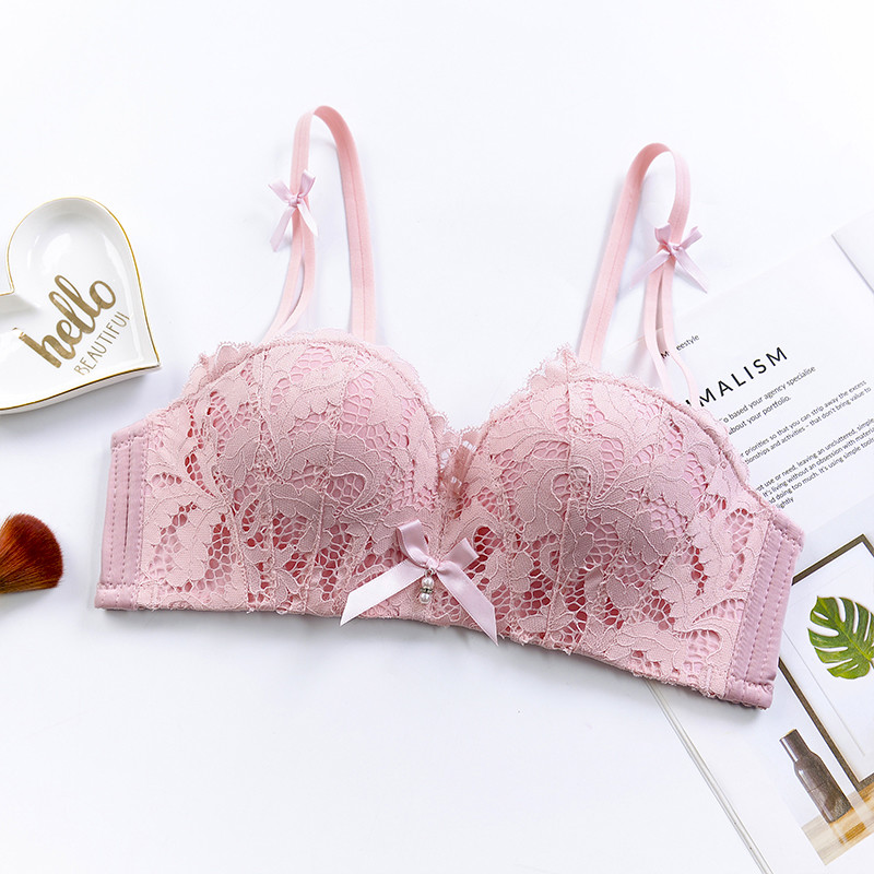 Đồ lót tươi và ngọt ngào mà không có vòng thép áo ngực mỏng mảnh hoặc bộ đồ tập hợp ngực nhỏ ren áo ngực nữ sinh trung học - Now Bras áo lót thể thao 