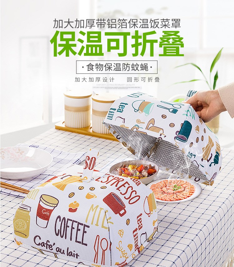 đồ đậy thức ăn	 Cửa hàng bách hóa Tân Cương Gấp nắp đậy bát đĩa cách nhiệt nhà bếp che phủ thực phẩm che phủ gạo hộ gia đình bụi đỏ với đoạn văn - Sản phẩm chống bụi 	nắp đậy thức ăn inox