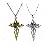 Star Retro Flame Cross Fashion ND Мужчины и женские ожерелье