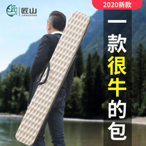 Fishing rod bag bag bag hard shell waterproof double layer multifunctional light type large capacity fish fish bag