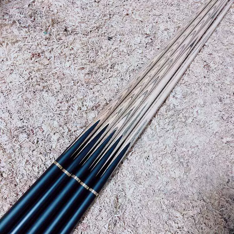 Ebony Billiard Cue Tất cả Black Billiard Cue Handmade Cue Đầu nhỏ Màu đen 8 Đen Tám - Bi-a