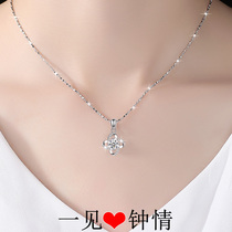 999 sterling silver necklace female choker Japanese and Korean jewelry silver jewelry girlfriend to send wife birthday gift girl