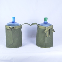 Battery car motorcycle double barrel water delivery bag thickened canvas bucket bag Water Kit fishing bag canvas bag