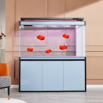 Large-scale dragon fish tank house filtered by the eco-goldfish tank in the glass aquarium of the luxury tank living room