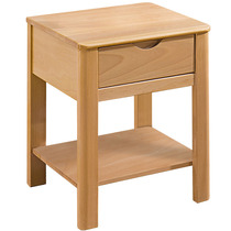 All solid wood German beech wood bedside table log Nordic Japanese modern minimalist bedside cabinet drawer cabinet