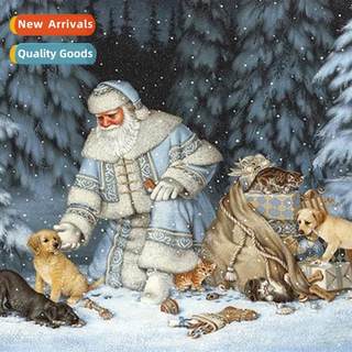 Cross Stch New DIY Snowman Full Stch Simple Hmade Thread Emb