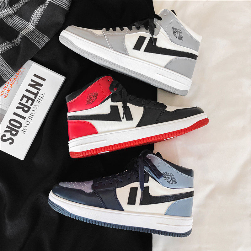 aj men's shoes Shadow grey Air Force One men's high cylinder board shoes aj1 shoes men's wave shoe sports casual high cylinder shoes men