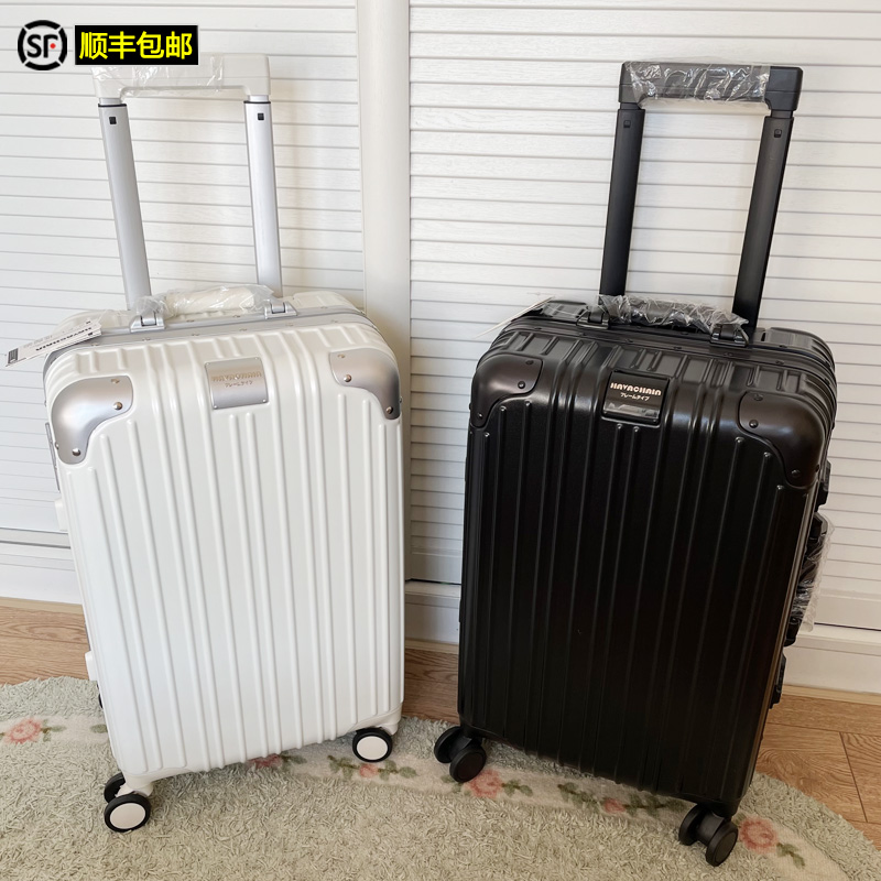 Bremei Japanese high-end aluminum frame luggage HINOMOTO ultra-quiet wheel trolley case student password box travel