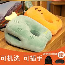 Warm pillow for men and women sleeping on the desk office nap pillow sleeping pillow student lunch break artifact back pad