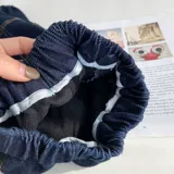 Флисовая летняя одежда, демисезонные джинсы с начесом, штаны, коллекция 2022, в западном стиле, увеличенная толщина