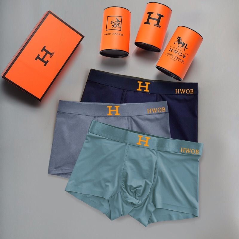H Brand Men's Magnetic Shorts Modal Antibacterial Men's Boxer Briefs Sports Solid Color Underwear Men's Boxed Set H Brand Men's Magnetic Shorts Modal Antibacterial Men's Boxer Briefs Sports Solid Color Underwear Men's Boxed Set