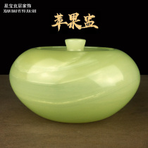 Jade tea leaf jars apple flush Ping An auspicious swing piece creative fashion home adornment craft gift
