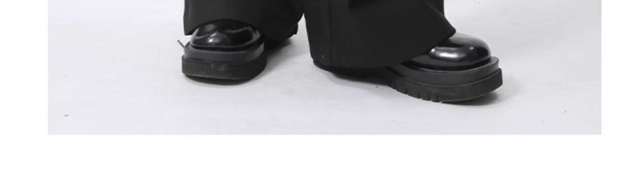 Зичен Зичен оригинал микро Ба брюки мужской сложить швабрый драпировка твердый личность дизайн смысл случайный брюки 