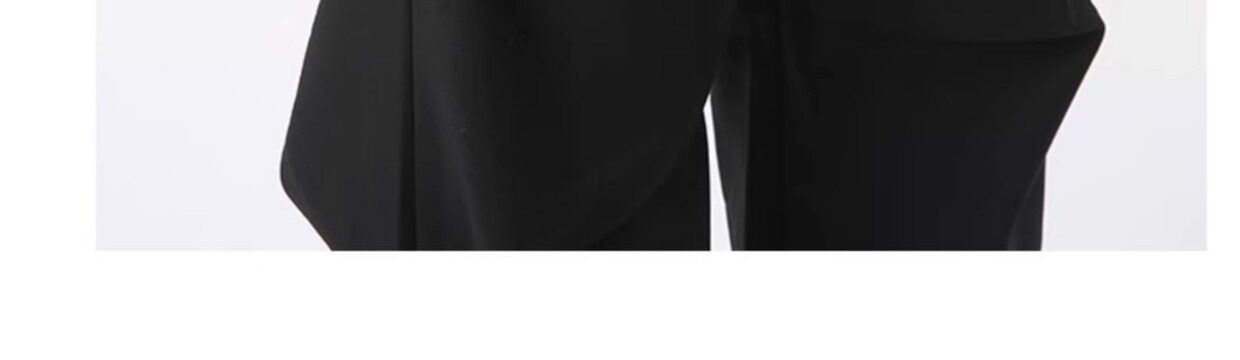 Зичен Зичен оригинал микро Ба брюки мужской сложить швабрый драпировка твердый личность дизайн смысл случайный брюки 