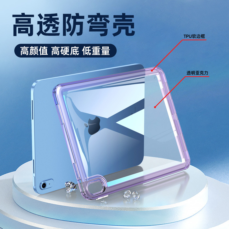 2024 iPad Air 6 Protective Case Apple Mini 6 Tablet Air 5 Computer 2020 Pro 11 Anti-Drop 3 Mini 4 Transparent Silicone 12.9 Soft Frame 8 9.7Th Generation 10.2inch Suitable Hard Shell 2024 iPad Air 6 Protective Case Apple Mini 6 Tablet Air 5 Computer 2020 Pro 11 Anti-Drop 3 Mini 4 Transparent Silicone 12.9 Soft Frame 8 9.7Th Generation 10.2inch Suitable Hard Shell