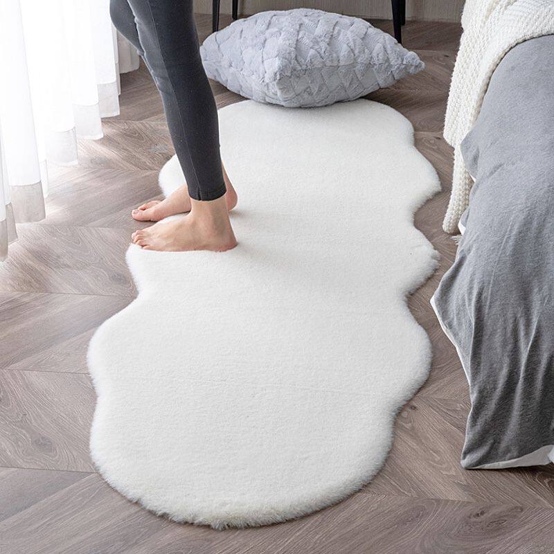 Nordic light extravagant inimitable rabbit fur bedroom bedside carpet floating window cushion with cat sensual sofa floor mats washable