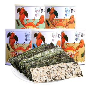 藤壶岛夹心海苔脆芝麻海苔即食大片装