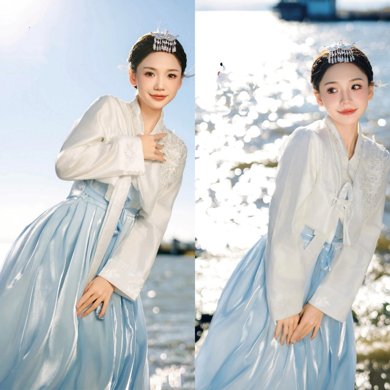 Korean Hanbok Yanbian Korean Ethnic Clothing High-End Heavy Craftsmanship Travel Photography Fugitive Princess Ancient Costume Super Fairy-Like High-End Korean Clothing